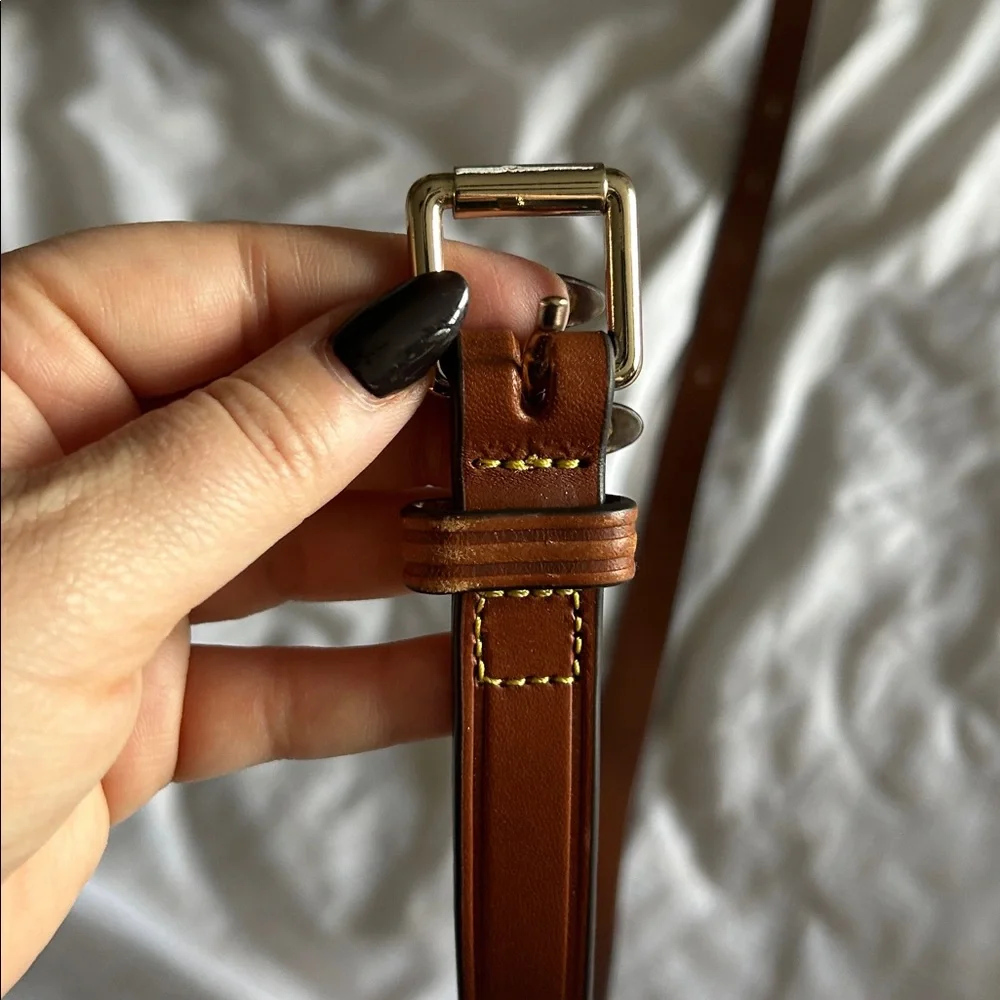 Girls Brown Leather Belt